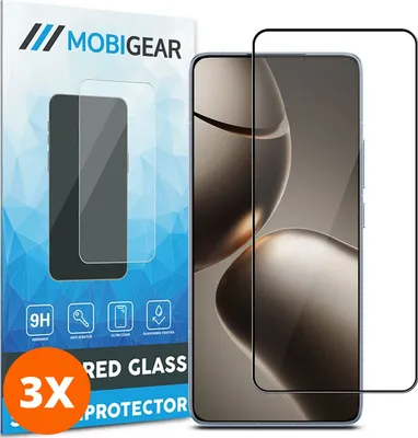 Produktbild von Mobigear Premium 9.98 Xiaomi 14T Panzerglas Gehärtetes Glas Displayschutz - Hüllenfreundlich (3er Pack)