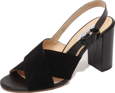 Produktbild von F9630 sandalo donna schwarz TOD'S scarpe Wildleder/Lederschuh Frau