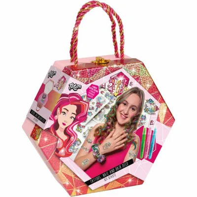Produktbild von Totum Bling Bling Tattoo, Nail and Hair Deco, Mehrfarbig, Kind, Weiblich, 6 Jahr(e), 360 - 480 min, China