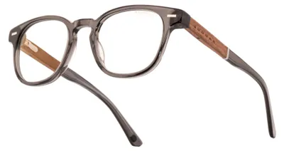 Productafbeelding van GUNNAR Gaming- en computerbrillen - Tioga - Framekleur: Grijs kristalnotenhout, Lenskleur: Mineraal Clear-Pro (blokkeert 35% van het blauwe licht en 100% van het UV-licht) - Brillen die blauw licht blokkeren