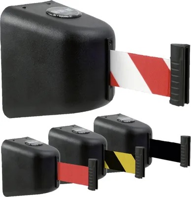 Produktbild von Gurt-Wandkassette GLW 480 schwarz, Kunststoff, Gurt 8 m rot