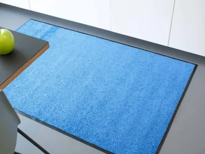 Produktbild von Primaflor Küchenläufer CLEAN - Blau - 60x180cm - 16 Farben & 9 Größen - Strapazierfähiger Schmutzfangläufer, Rutschfester Küchenteppich, Läufer für Küche & Flur
