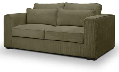 Produktbild von Sofa "Canedo" in khaki Cord Couch 2,5-Sitzer 200 cm