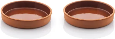 Zdjęcie produktu dla Schäfer 2-częściowa gliniana miska 16x4cm gliniana miska do zapiekanek miska do serwowania miska śródziemnomorska