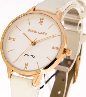 Produktbild von Damenuhr Excellanc Farbe rosegold weiß
