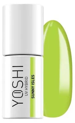 Obrázek produktu pro Yoshi Hybridní lak na nehty světle karmínově zelený – profesionální permanentní lak na nehty 6 ml – UV lak na nehty s praktickým štětečkem – Summer Vibes