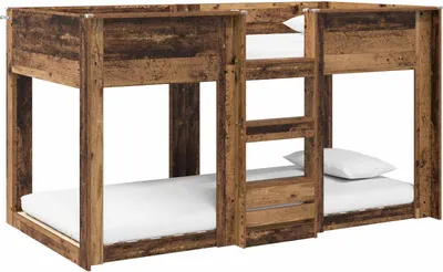 Obrázok produktu pre vidaXL Poschodová posteľ pre deti z regenerovaného dreva 75 x 190 cm materiál na báze dreva