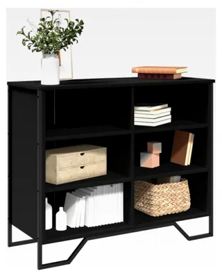 Produktbild von Sideboard, schwarz, 91 x 35,5 x 74,5 cm, Holzwerkstoff