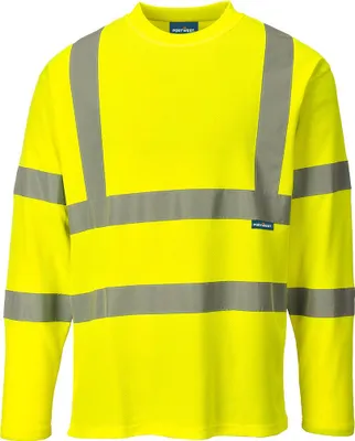 Image de T-shirt Hi-vis Manches Longues - Taille 4xl - Jaune - Portwest