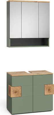 Produktbild von Badmöbel-Set Vicco Eden Grün 2 Teile, Model 59869