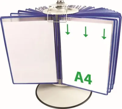 Produktbild von tarifold Sichttafelsystem 444501 DIN A4 blau mit 50 St. Sichttafeln, 1 St.