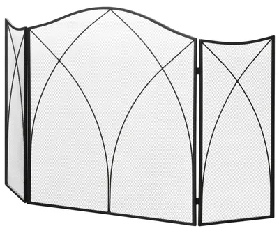 Produktbild von HOMCOM Kaminschutzgitter, Klappbares Kamingitter mit 3 Paneelen, 108 x 76 cm