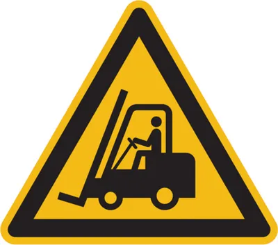 Produktbild von Dreifke® Warnschild, Warnung vor Flurförderzeugen W014 | PVC | 200x0 mm | ASR...