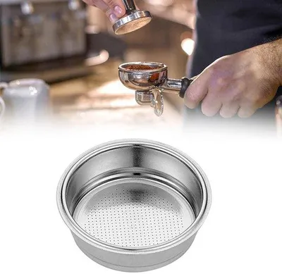Image de Filtre à café en acier inoxydable de 51 mm, à fabriquer soi-même.