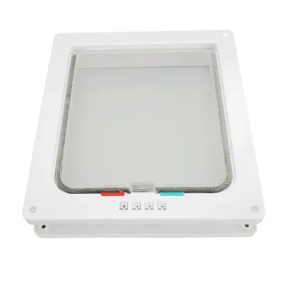 Image de Porte pour chat, porte pour chatière, porte en plastique pour animaux de compagnie, porte intérieure pour chat, porte à bascule pour chat, accessoires pour chat