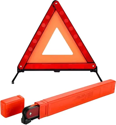 Imagen del producto de Triángulo de advertencia para automóviles, ligero, compacto, montaje rápido, para mayor seguridad