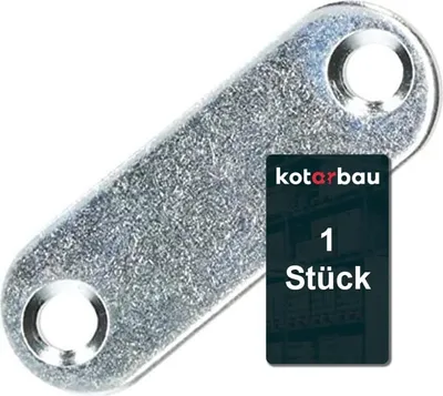 Zdjęcie produktu dla KOTARBAU Blacha perforowana 42 x 14,5 mm Ocynkowana Srebrna Lacznik plaski Lacznik do drewna Wewnetrzny - zewnetrzny Blacha perforowana Lacznik stalowy Blacha perforowana Plaskownik