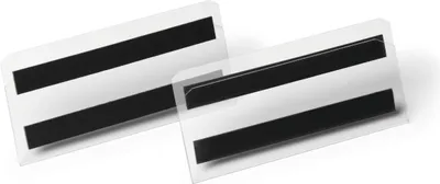 Immagine prodotto di DURABLE Buste per identificazione con bande magnetiche HARD COVER 150 x 67 mm, 10 pezzi, Trasparente, 119619