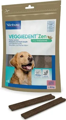 Produktbild von VIRBAC Veggiedent Zen S - Hundeleckerli - 114g