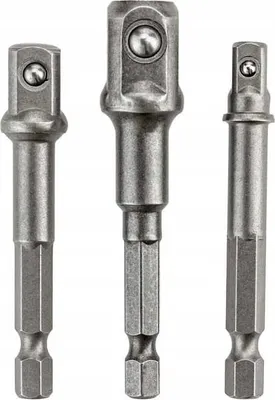 Produktbild von VERGIONIC 1/2" 3/8" 1/4" HEX Steckschlüssel-Adapter-Set 3-tlg