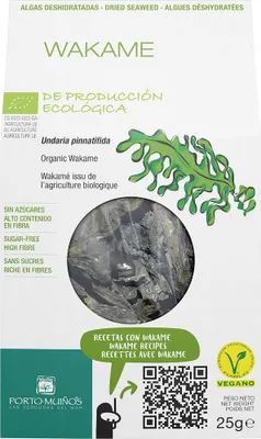 ALGI MORSKIE SUSZONE - WAKAME BIO 25 g - PORTO MUINOS