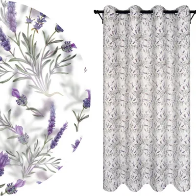 Obrázok produktu pre Nepriehľadná záclona s očkami, rozmery: 140x250 cm, farba: Lavanda