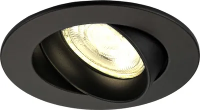 Produktbild von Ledvion LED Einbaustrahler Rund Schwarz 3W dimmbar Warmweiss