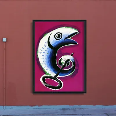 Produktbild von Poster - Canvas - Leinwand - 42 cm x 59,4 cm - Sardine