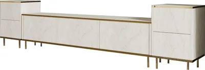 Image de Meuble TV en bois "Imaj" - 260 x 35 x 60 cm - TravertinOr