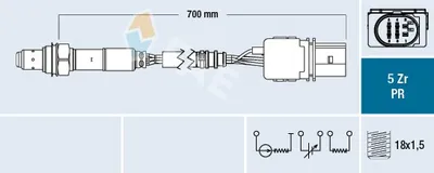 Produktbild von FAE 75158 Lambdasonde für VW GOLF VI (5K1) vor-Kat