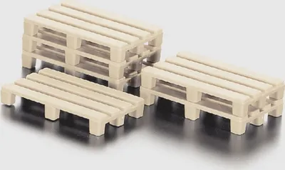 Produktbild von Siku Paletten 50 Stück Modell-Paletten Holzoptik ; 7015