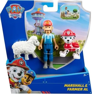 Productafbeelding van Paw Patrol figuur Marshal en Boer Al