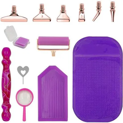 Obrázok produktu pre Sada umeleckých špendlíkov s diamantmi – 20 ks kovových špendlíkov pre 5D DIY umenie a kreativitu