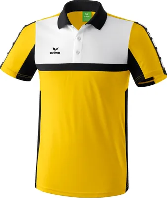 Produktbild von Erima CLASSIC 5-CUBES Poloshirt Kinder gelb/schwarz/weiß 152