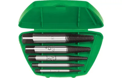 Image de Jeu d'extracteurs de vis 49-A M3-M18 5 pces. taille 1,2,3,4,5 KUKKO