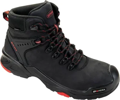 Produktbild von Sicherheitsstiefel Bailey Gr.43 schwarz/rot Leder S3 SRC HRO WR EN20345 BAAK