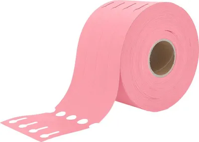 Image de CombiCraft étiquettes à boucle roses - 250 x 25 mm - pour imprimante transfert thermique - 1500 étiquettes sur rouleau