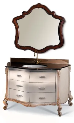 Image de Salle de bains design Meubles 2pcs Set Armoire Lavabo Éclairage