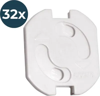 Produktbild von Laavir® 32 Stück Steckdosensicherung - Sehr Starke 3M Klebestreifen - Sichere Steckdosenabdeckung - Kindersicherung