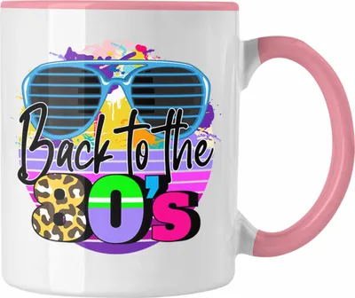 Produktbild von Trendation - 80er Jahre Tasse Geschenk 80. Jahre Geschenkdidee Errinerrung (Rosa)