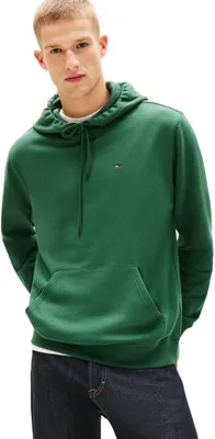Produktbild von Tommy Jeans Herren Hoodie Regular Fit Flag Fleece mit Kapuze, Mehrfarbig (Shadow