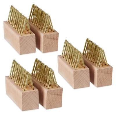 Productafbeelding van Onkruidborstel voegenborstel onkruidkrabber - Set van 6 - Stalen borstel - Voor tuin en terras