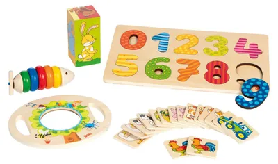 Image de Coffret cadeau en bois Goki - 5 pièces