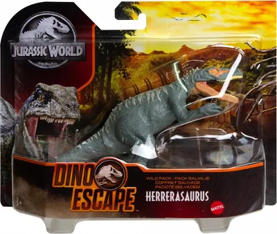 Produktbild von Mattel HBY70 Jurassic World Wild Pack Dinosaurier Herrerasaurus