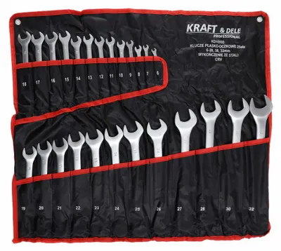 Obrázok produktu pre Kombinované kľúče, 25ks, 6-28, 30, 32 mm | KD10930