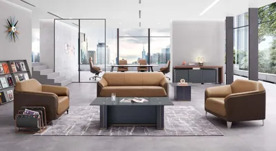 Produktbild von Sofagarnitur 3+1 Sitzer Design Sofa Polster Moderne Couchen Set Büro Einrichtung