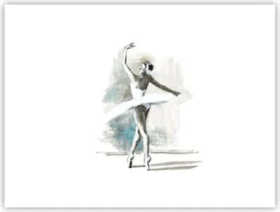 Produktbild von Poster - Poster ohne Rahmen - Ballerina Tanz Frau - 40x30 cm - Wand Bild - Wanddeko - Wandbilder - Kunstposter - Wandposter - Bilder - Kunstdruck - Wanddekoration - Wandbild - P2XAA40x30-4953