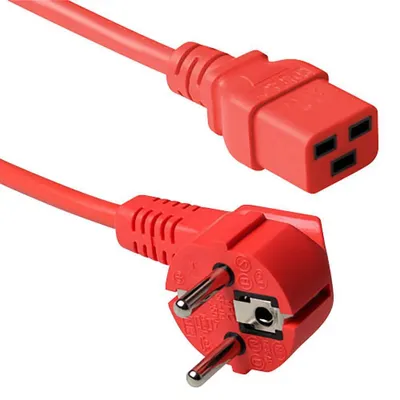 Zdjęcie produktu dla ACT AK5168, 1,2 m, C19 panel, CEE7/7, 230 V, 16 A