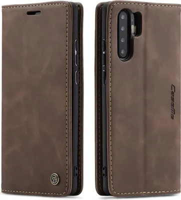 Produktbild von Huawei P30 Pro Hülle, LaimTop Retro Kunstledertasche TPU Innere, Kartenfächer, Magnetverschluss, Klapphülle mit Standfunktion Schutzhülle für Huawei P30 Pro Kaffee