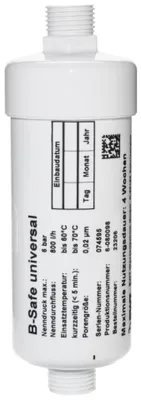 Produktbild von Universeller Legionella Sicherheitsfilter mit Mikromembran